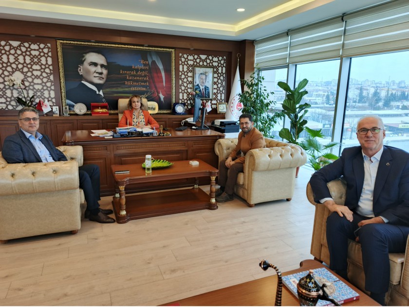 Memur -Sen ve Eğitim -Bir -Sen Edirne İl Başkanı Sayın  Erdinç  DALGIÇ Ve Yönetim Kurulu Üyeleri İl Müdürümüz Sayın Ayşe SARI’ ya Hayırlı Olsun Ziyaretinde Bulundular