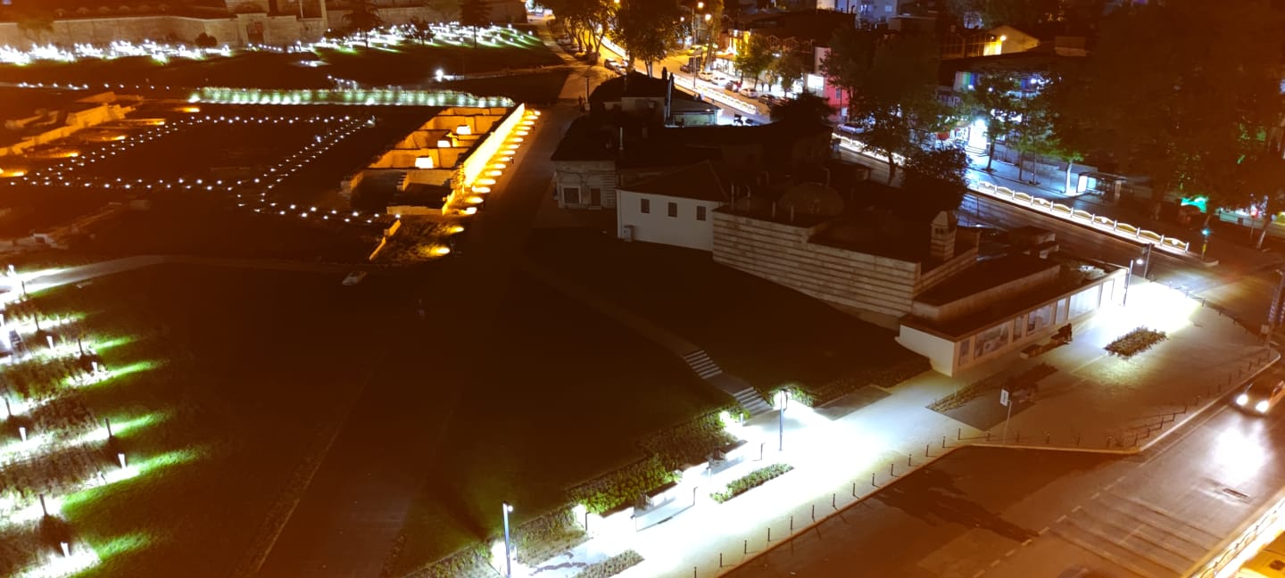 Selimiye Camii ve Çevresi Gece Görüntüsü