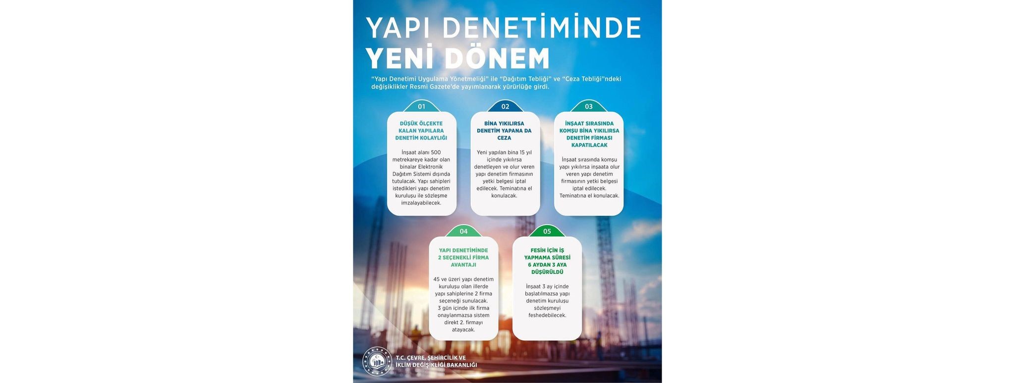 Yapı Denetiminde Yeni Dönem Başlıyor