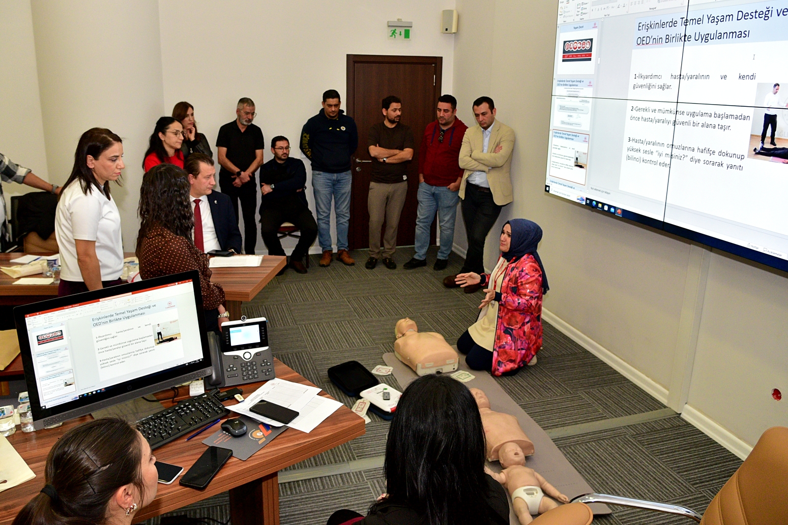 BAŞKANLIĞIMIZ TARAFINDAN İLK YARDIM EĞİTİMLERİ DÜZENLENDİ