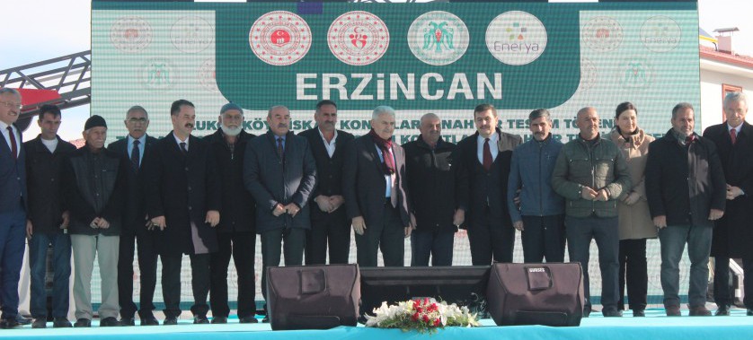 Erzincan Merkez Uluköy Köyü ve Tercan İlçesi Kalecik Köyü İskân Konutları Anahtar Teslim Töreni