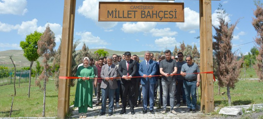 Tercan Camii Şerif Millet Bahçesi  Açılışı Yapıldı