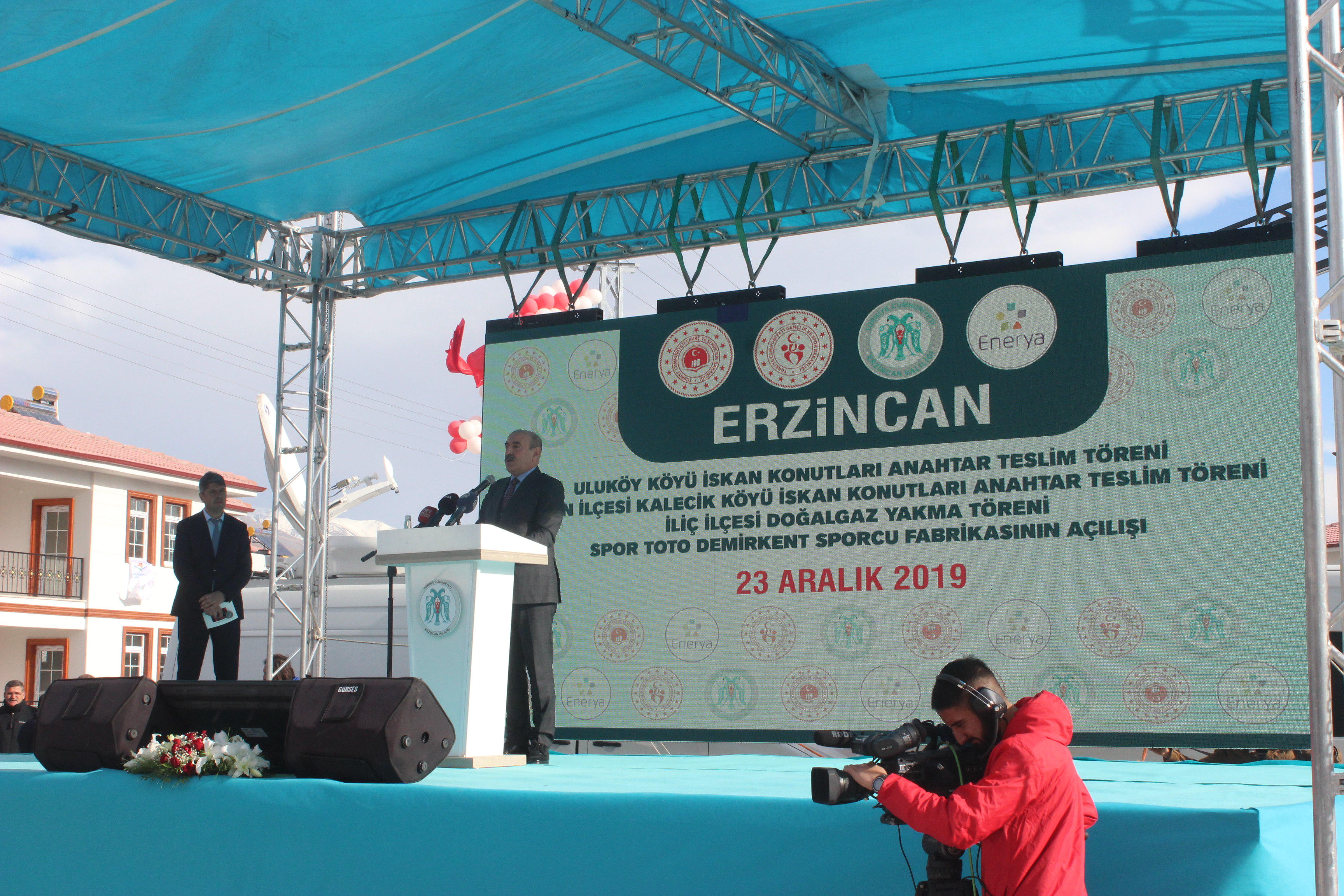 Erzincan Merkez Uluköy Köyü ve Tercan İlçesi Kalecik Köyü İskân Konutları Anahtar Teslim Töreni