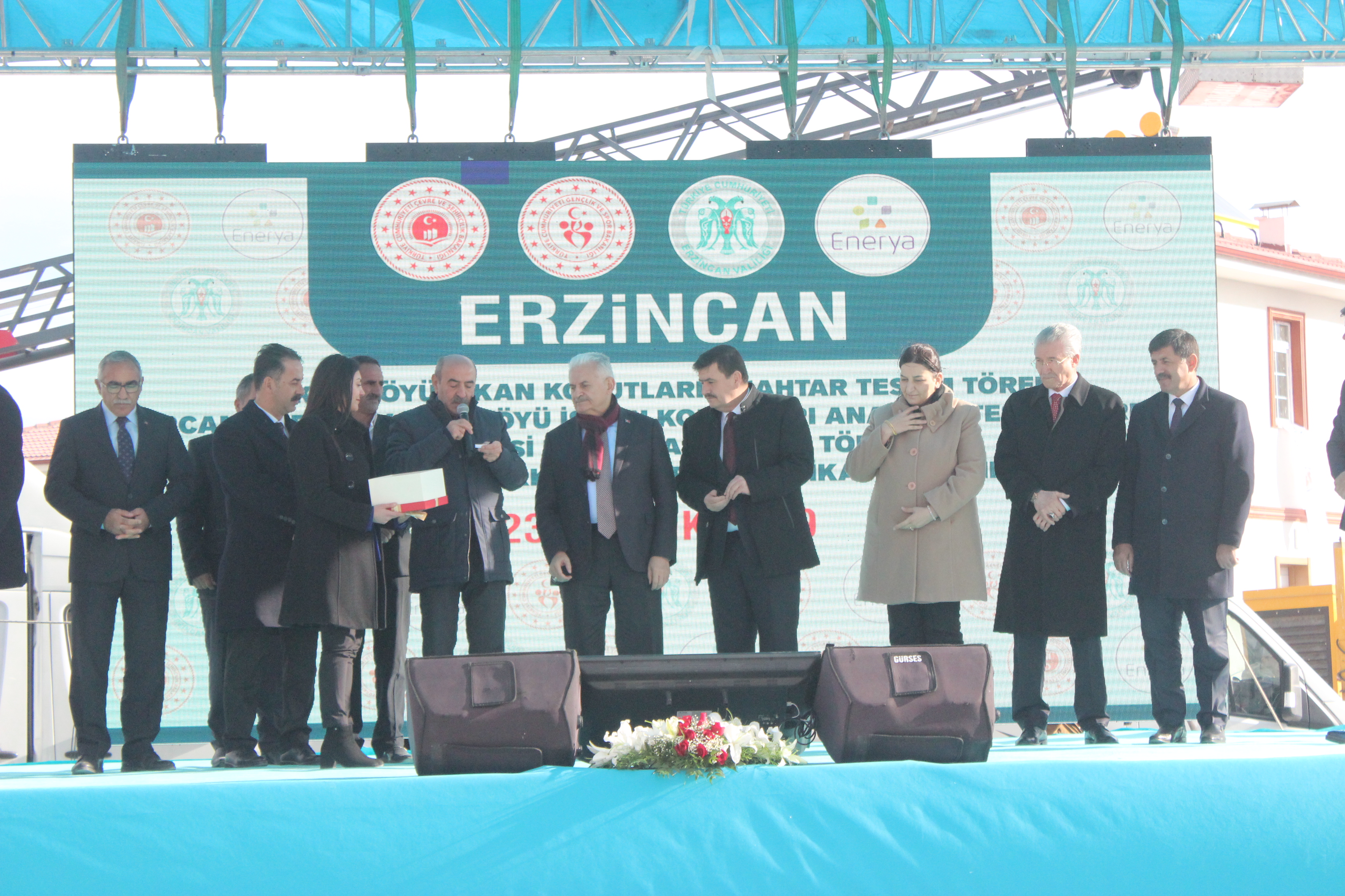 Erzincan Merkez Uluköy Köyü ve Tercan İlçesi Kalecik Köyü İskân Konutları Anahtar Teslim Töreni