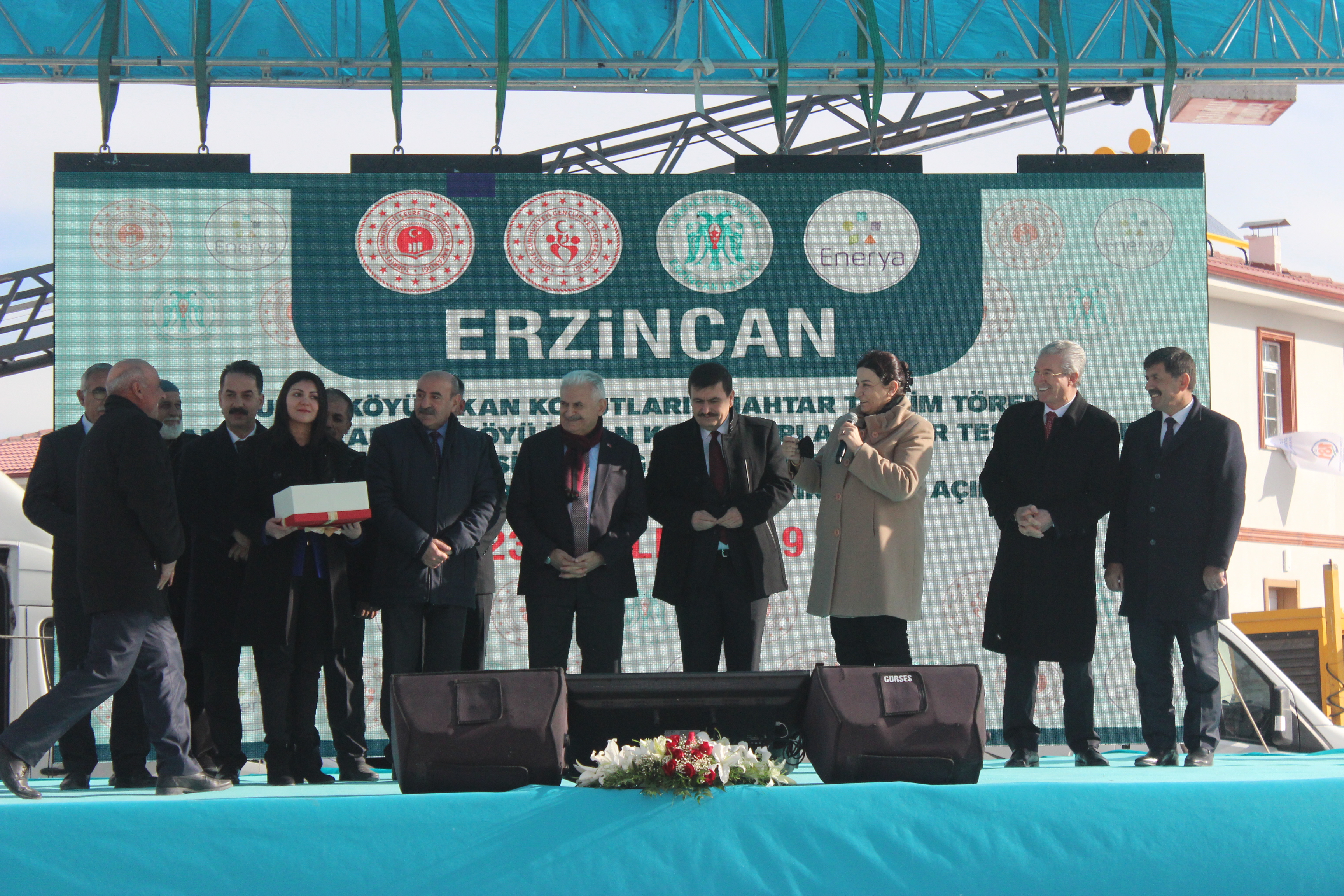 Erzincan Merkez Uluköy Köyü ve Tercan İlçesi Kalecik Köyü İskân Konutları Anahtar Teslim Töreni