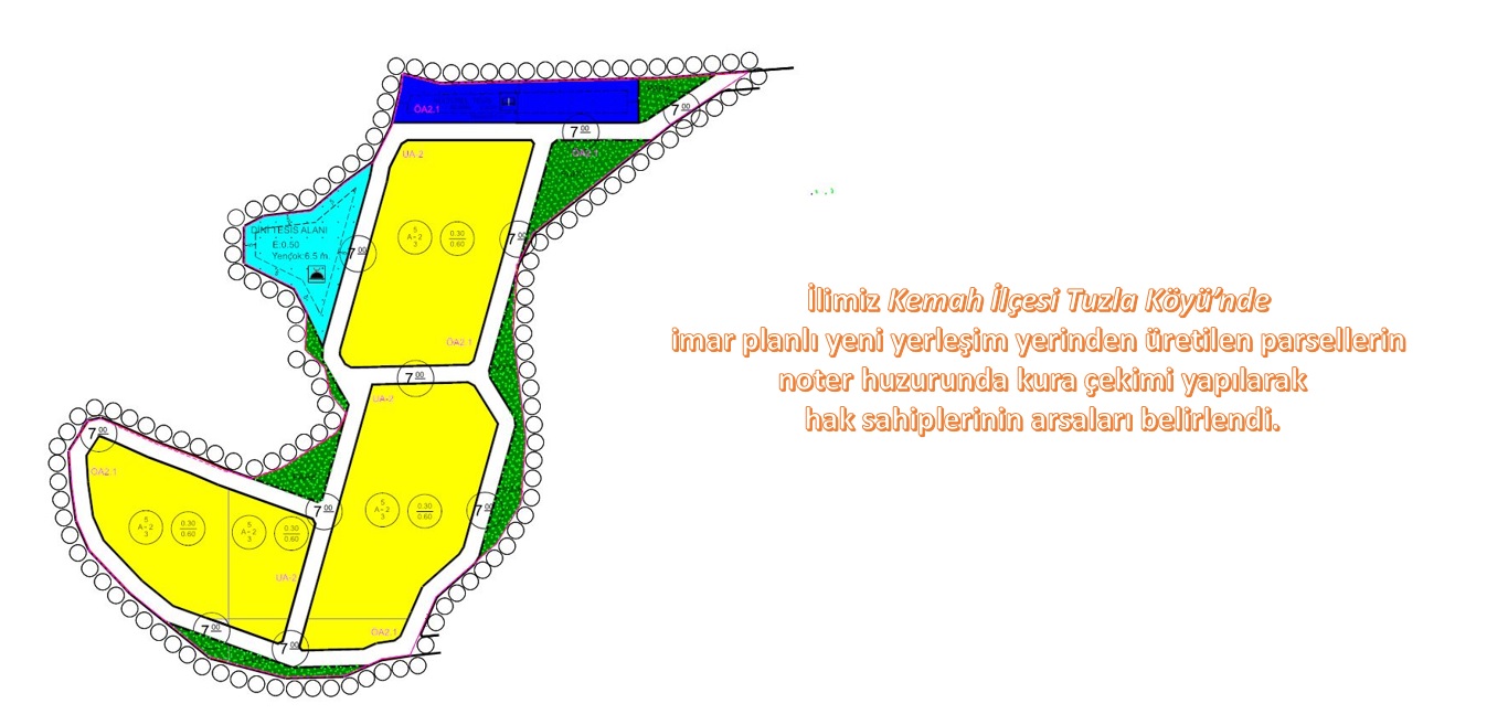 İlimiz Kemah İlçesi Tuzla Köyü İskan Çalışmaları