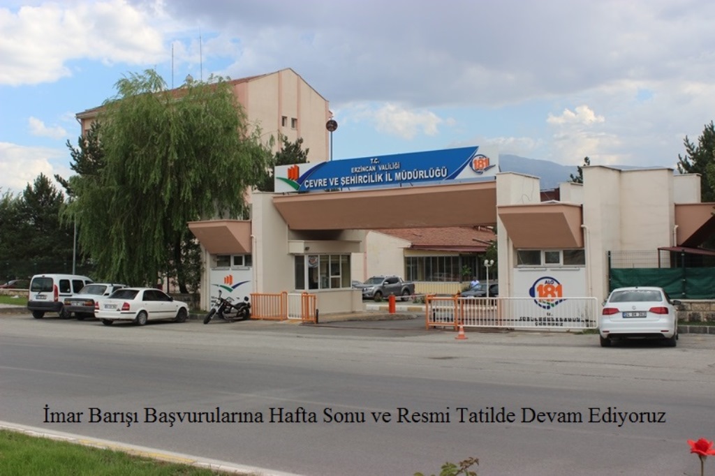 İmar Barışı Başvurularına Hafta Sonu ve 29 Ekim 2018 Cumhuriyet Bayramı Resmi  Tatilinde Devam Ediyoruz