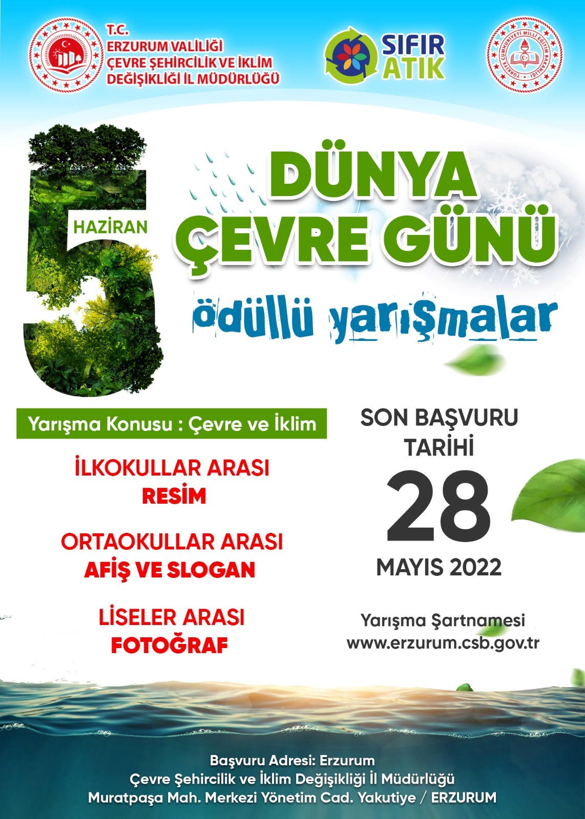 5 Haziran Dünya Çevre Günü Ödüllü Yarışmaları