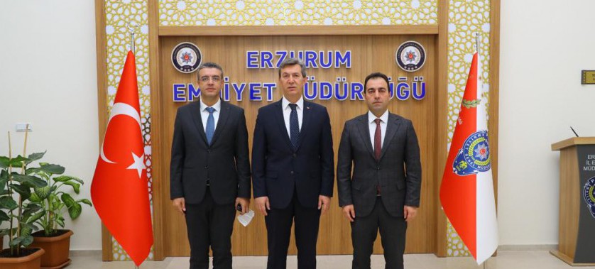 Erzurum İl Emniyet Müdürümüz Sayın Levent TUNCER’ i Ziyaret Ettik