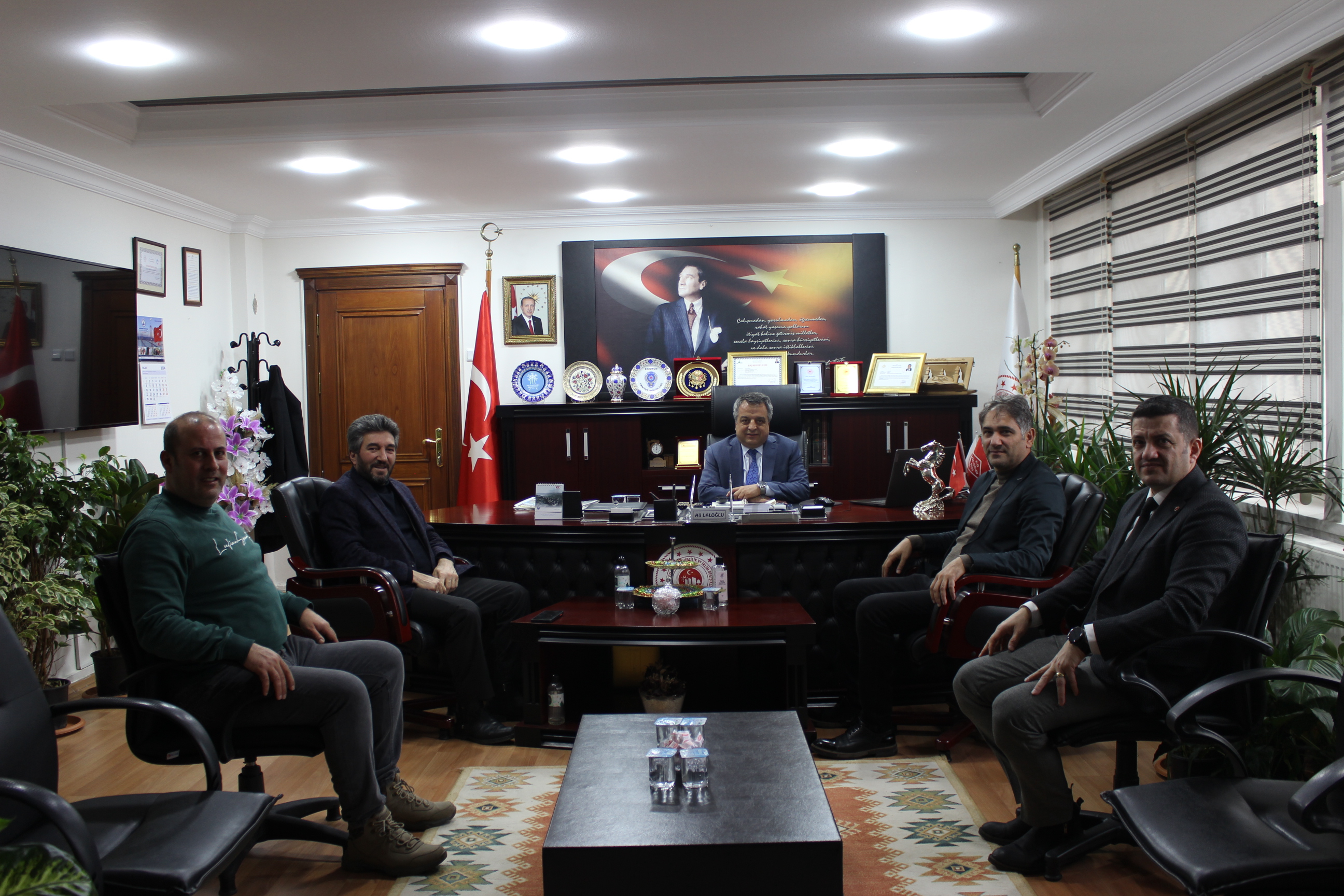 Erzurum Memur-Sen İl Başkanı Mustafa KARATAŞ ve Heyetinden İl Müdürlüğümüze Ziyaret