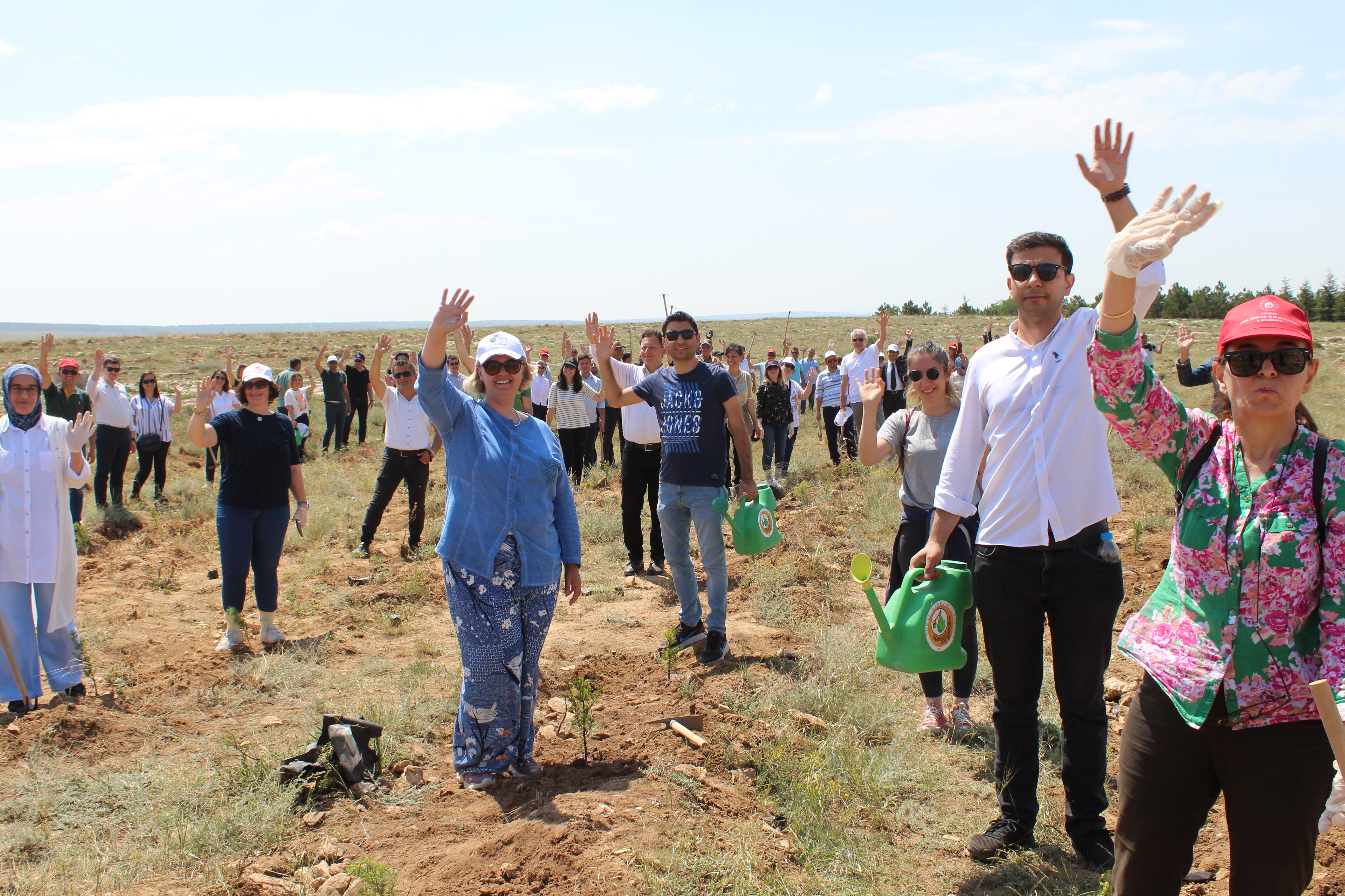 SIFIR ATIK KAZANIMLARI ORMANIMIZIN FİDANLARINI DİKTİK