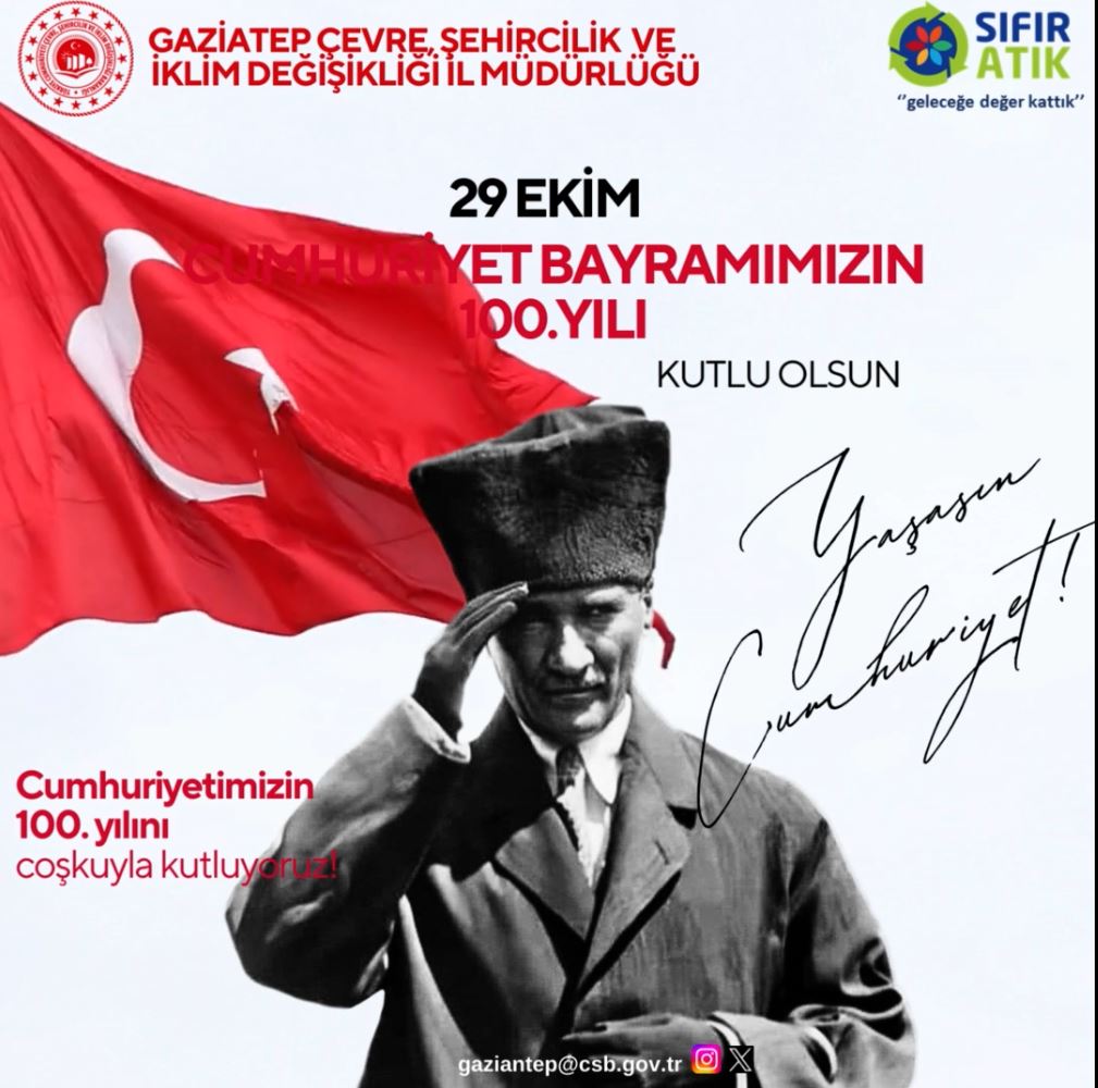 CUMHURİYETİMİZİN 100.YILI KUTLU OLSUN!