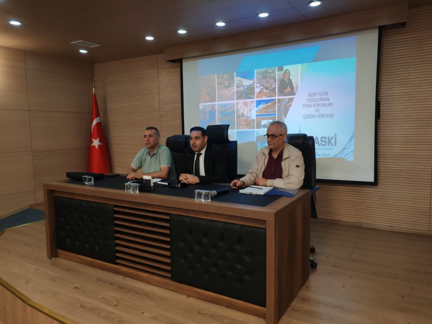 Fıstık Atık Suları , Posa bertaraf Sorunları ve Çözüm önerileri ile ilgili Nizip İlçemizdeki 98 tesis yetkilisi ile bilgilendirme toplantısı yapılmıştır.
