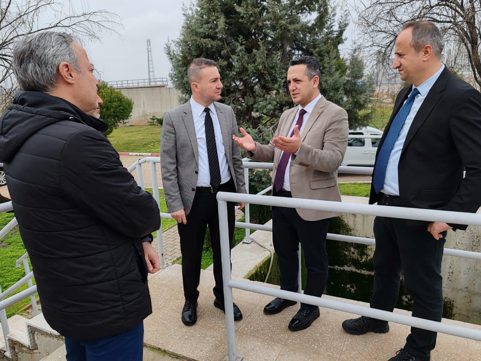 İl Müdürümüz Sayın  Hakan Şimşek, İl Müdür Yardımcımız Harun Topcu, Şube müdürümüz ve teknik personellerimiz ile birlikte Organize Sanayi Bölgesi Atıksu Arıtma Tesisinde incelemelerde bulundular.