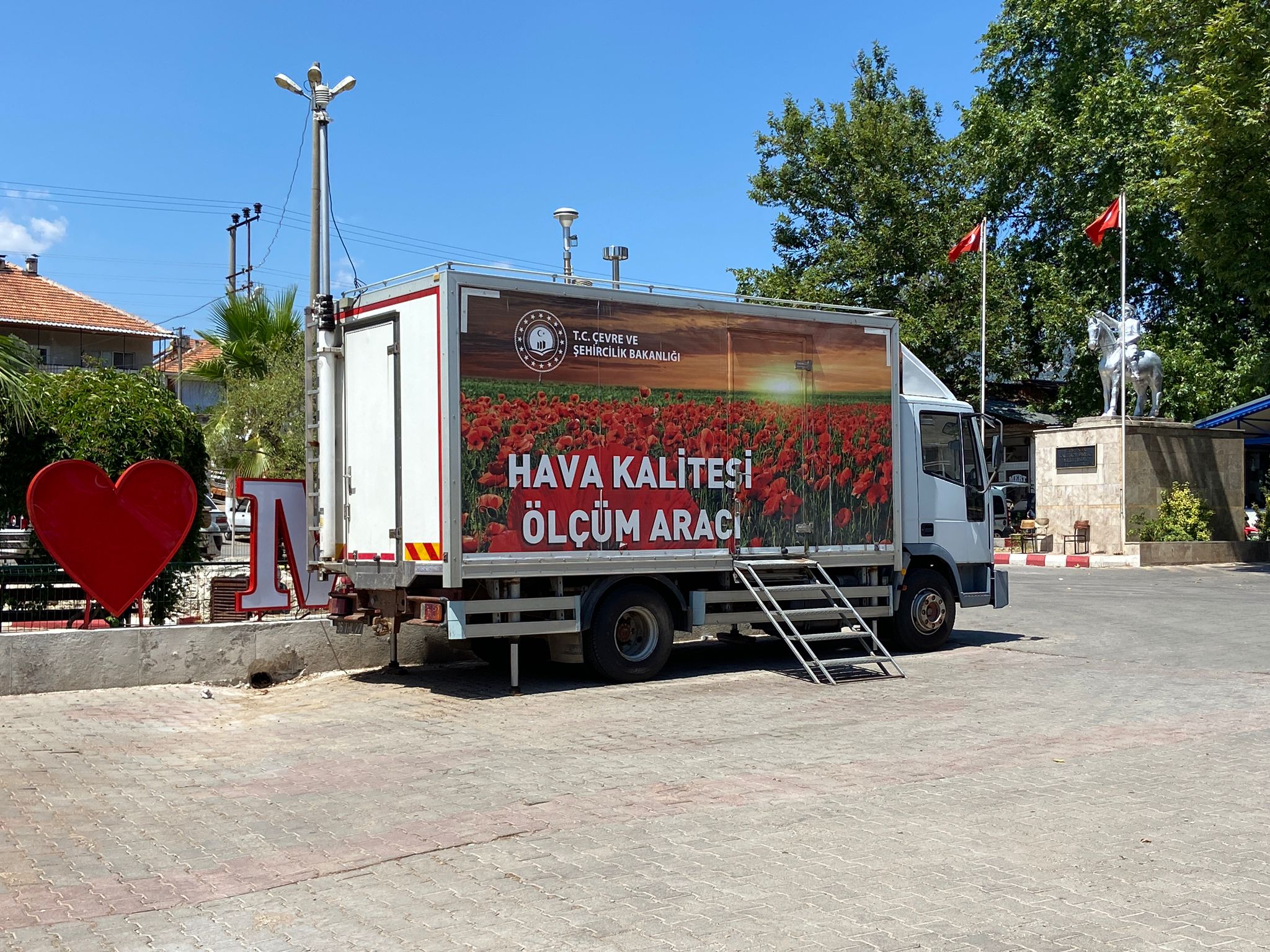 Burdur / Bucak' ta Çıkan Orman Yangını Nedeniyle Oluşan Hava Kirliliği İzleniyor