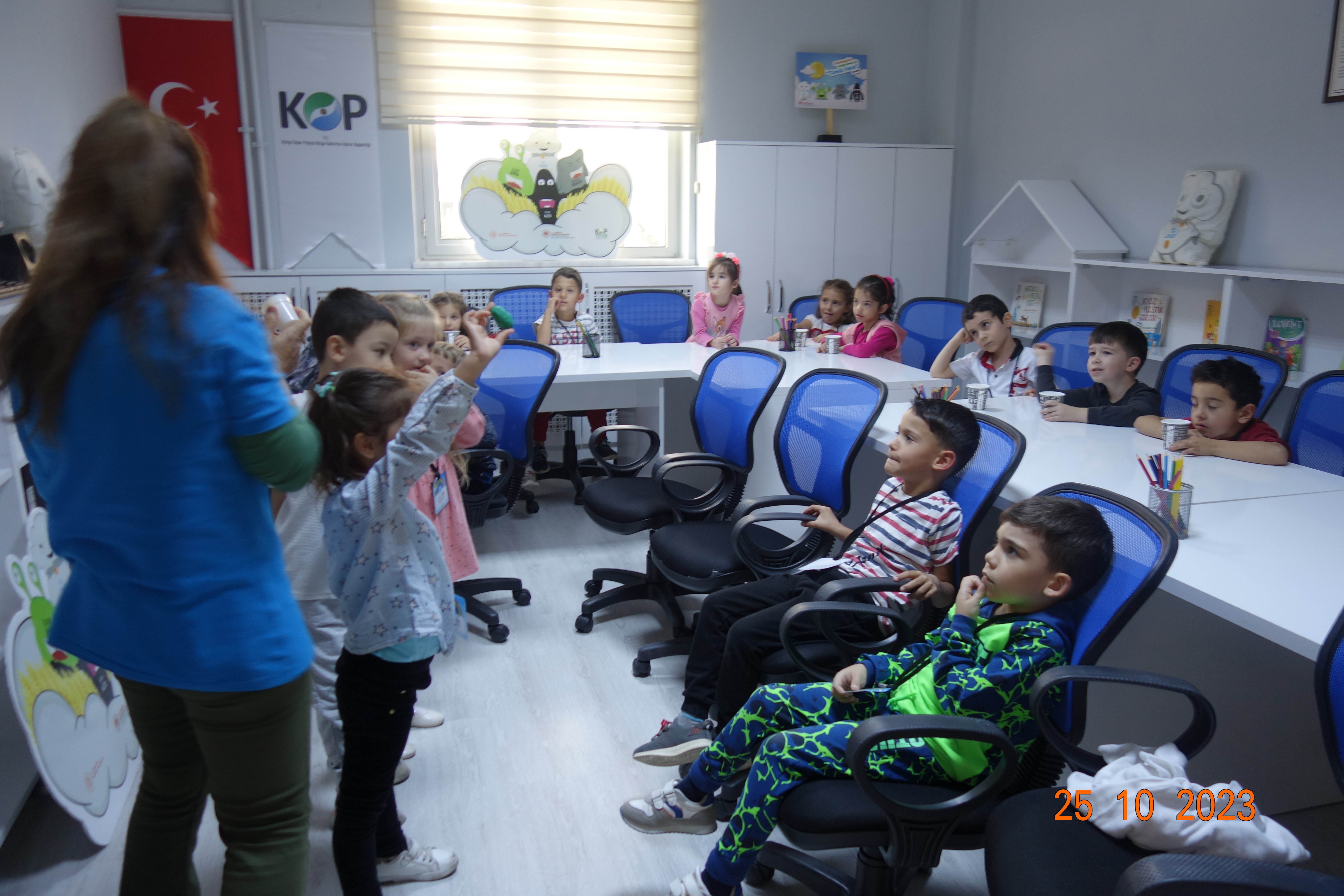 “KOP Temiz Hava, Sıfır Atık, Geri Dönüşüm Kütüphanesi Projesi” Kapsamında TOKİ Anaokulu Öğrencilerini Kurumumuzda Misafir Ettik