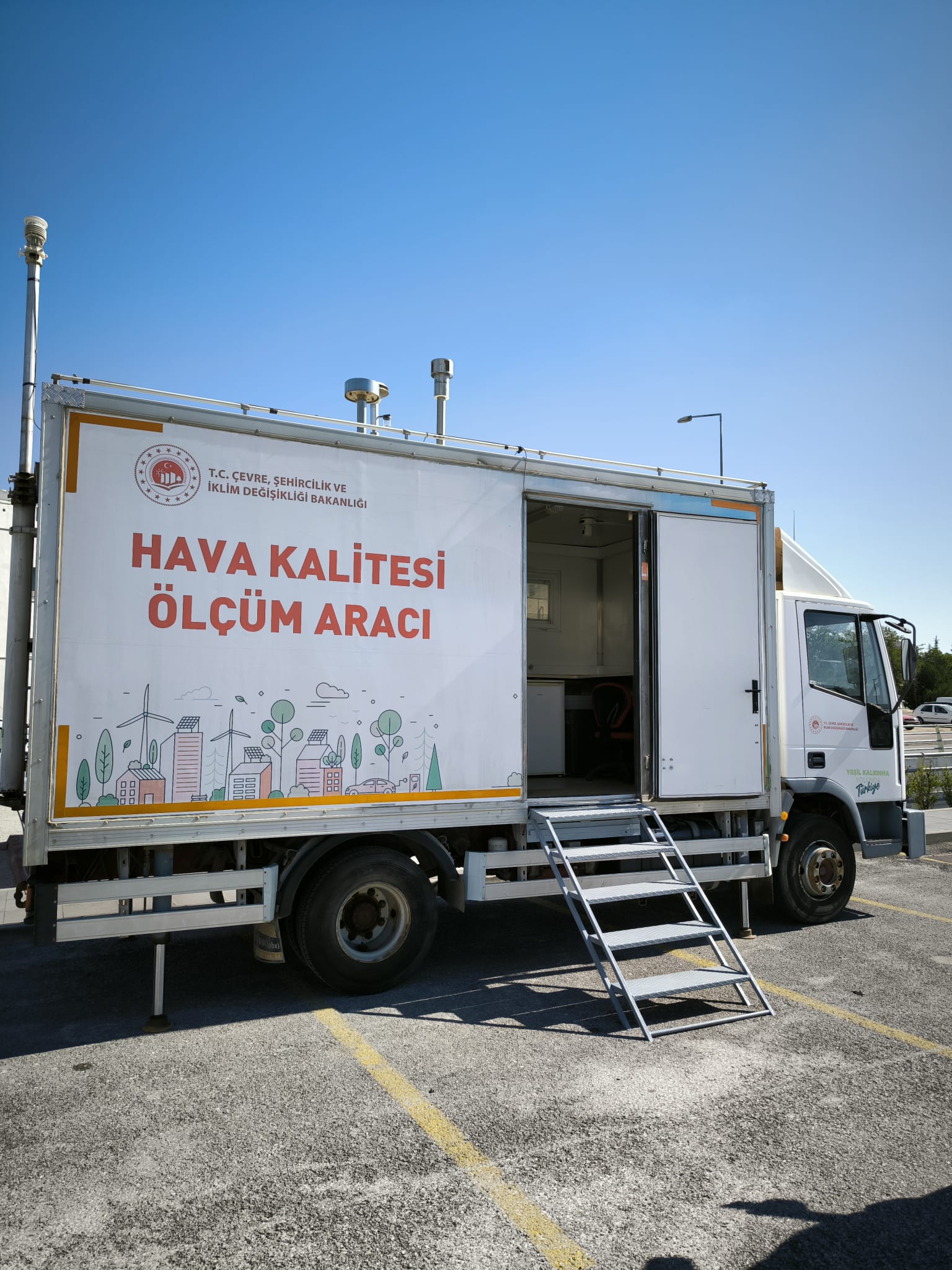 Seyyar Hava Kalitesi Ölçüm Aracı Selçuklu YHT Garı Otoparkında Ölçümlerine Başlamıştır