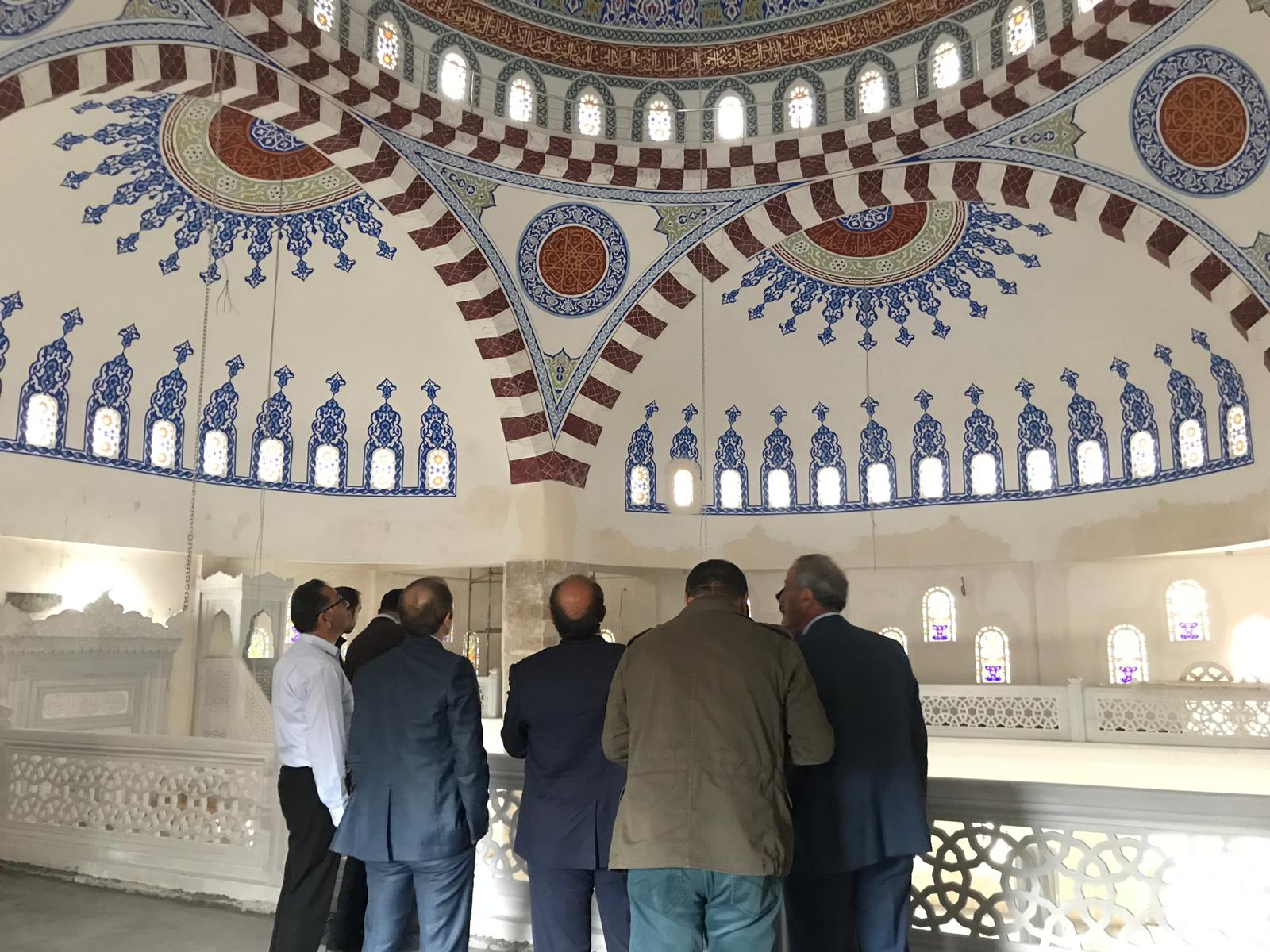 Hakkari İli Merkez İlçesinde yapımı devam eden Ulu Camii İnşaatı İncelemeleri