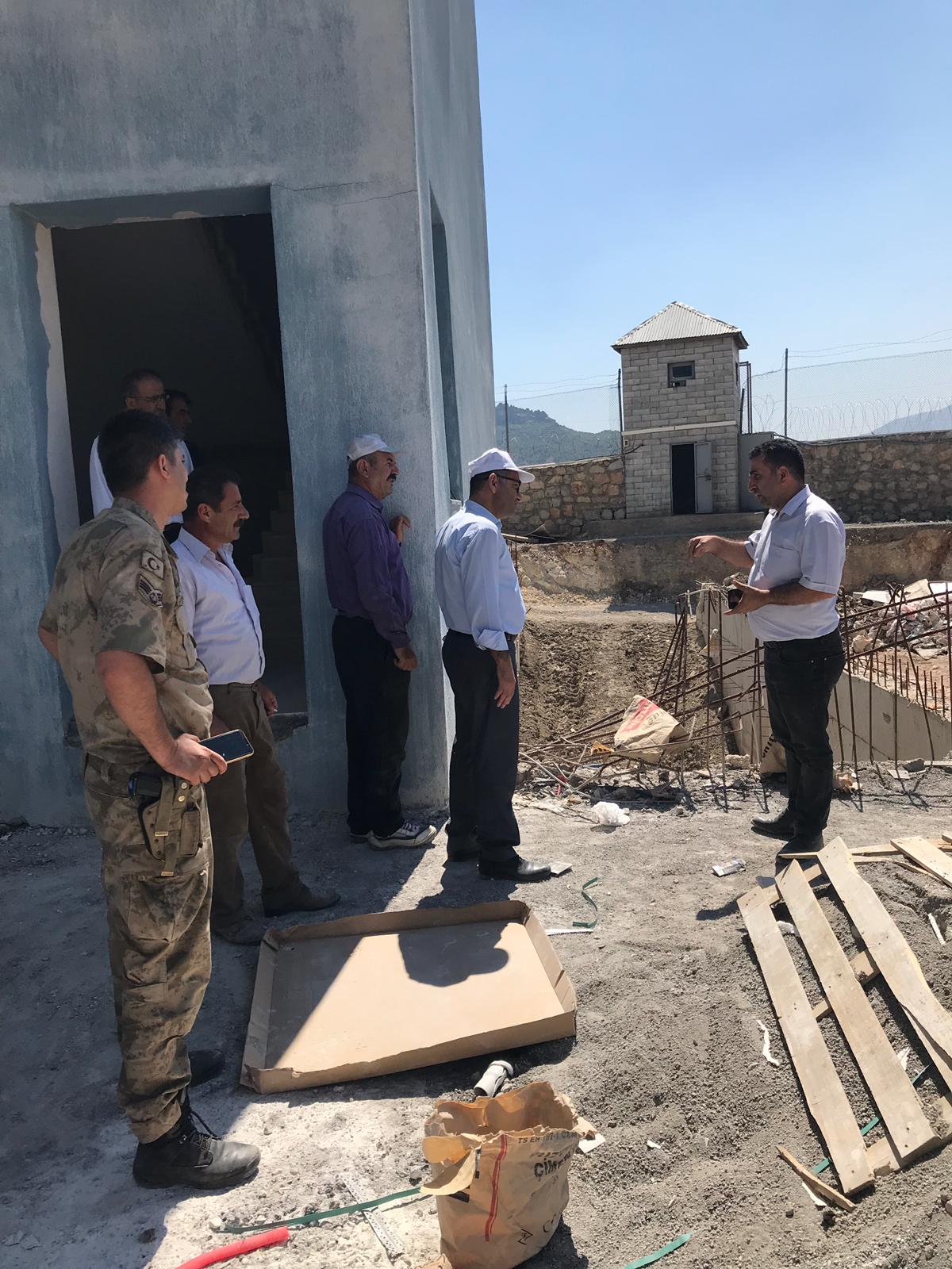 Hakkari İli Çukurca İlçesinde Yapımı Devam Eden İnşaat İncelemeleri