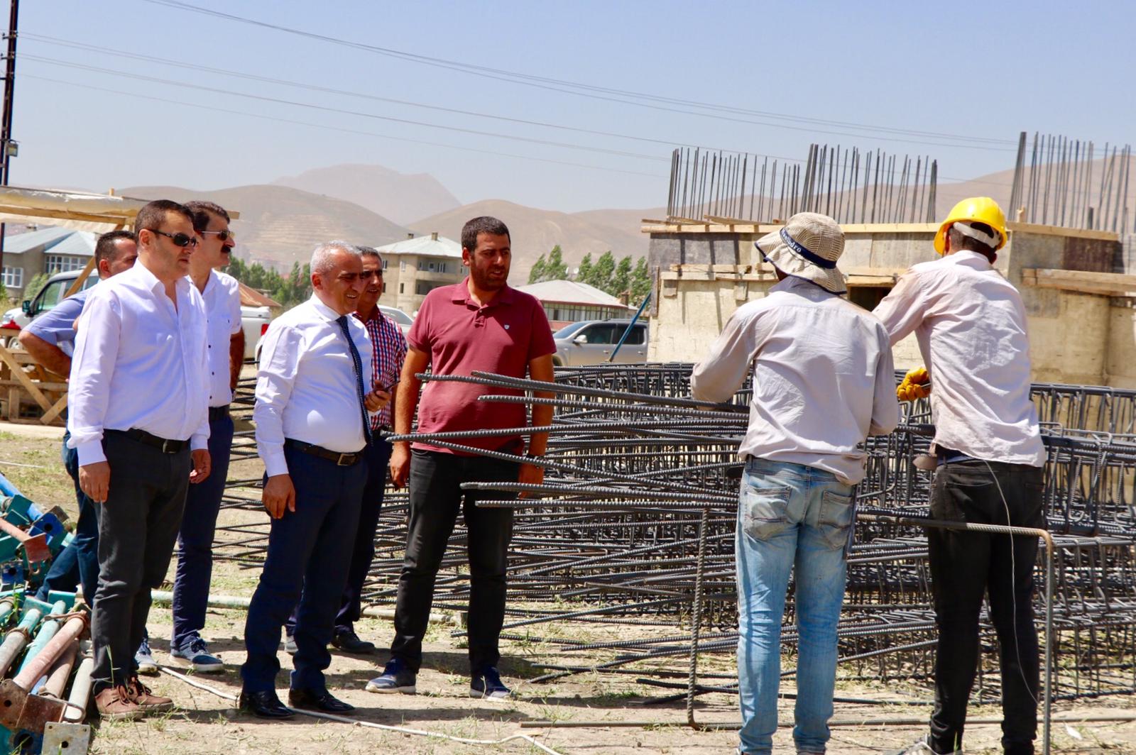 Hakkari İli Yüksekova İlçesinde yapımı devam eden  İnşaat İncelemeleri