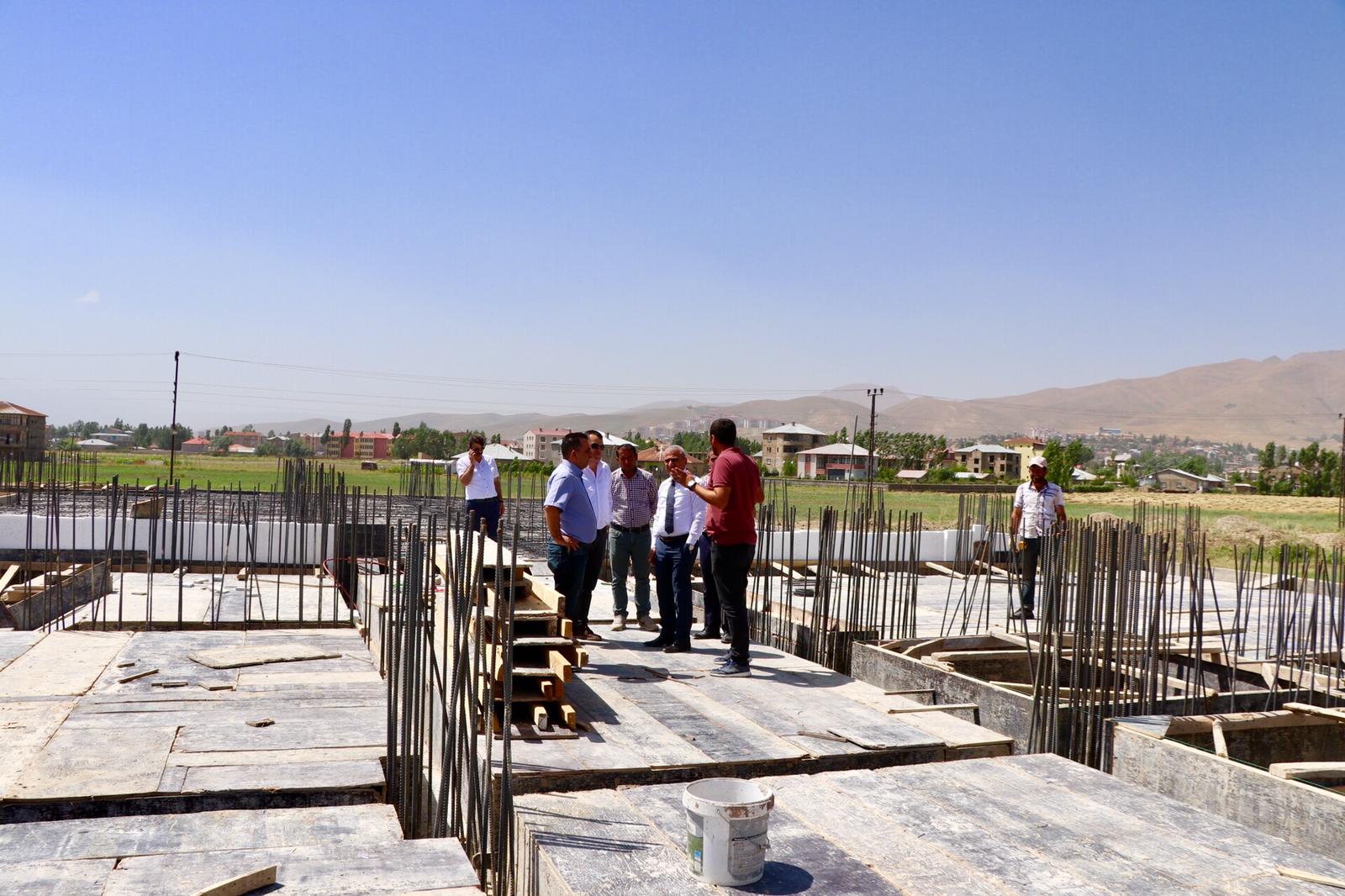 Hakkari İli Yüksekova İlçesinde yapımı devam eden  İnşaat İncelemeleri