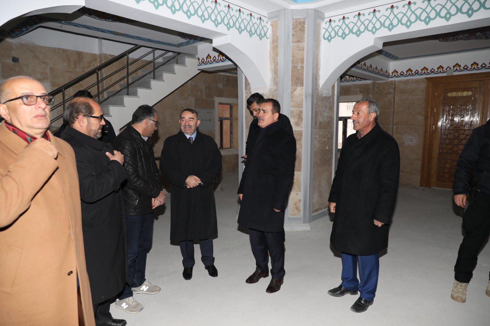 Hakkari İli Merkez İlçesinde yapımı devam eden Ulu Camii İnşaatı İncelemeleri