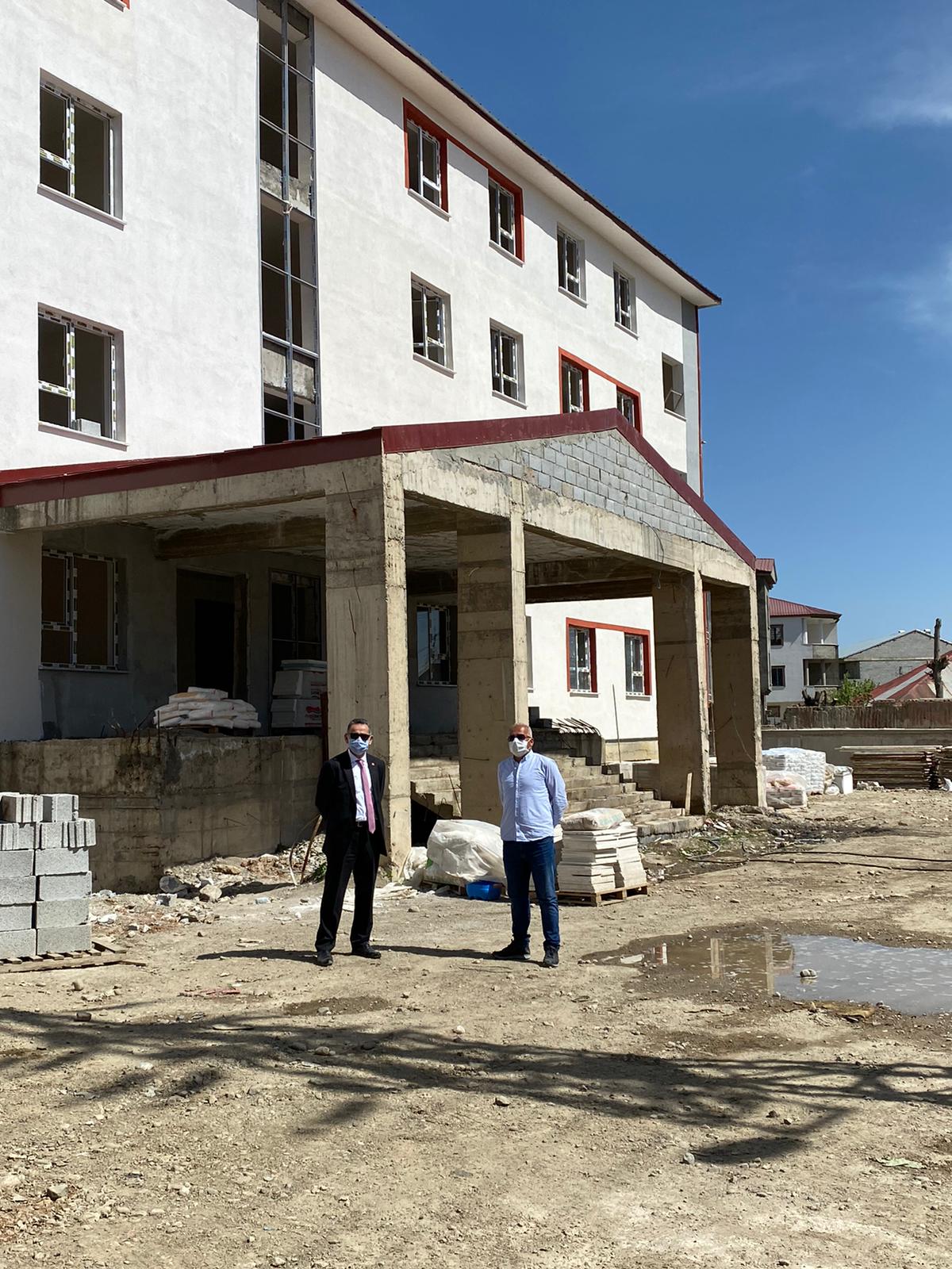 Hakkari İli Yüksekova İlçesinde yapımı devam eden İnşaat İncelemeleri