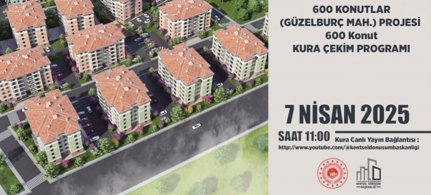 600 Evler Kura Çekim Programı(Güzelburç Mah.)