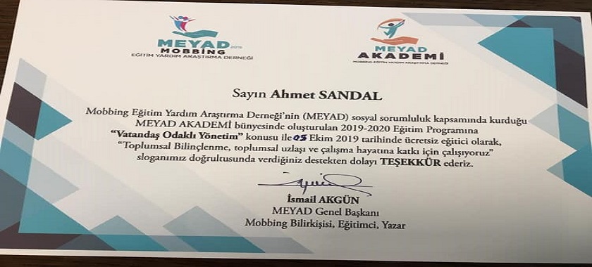 Vatandaş Odaklı Yönetim” konusunda seminer