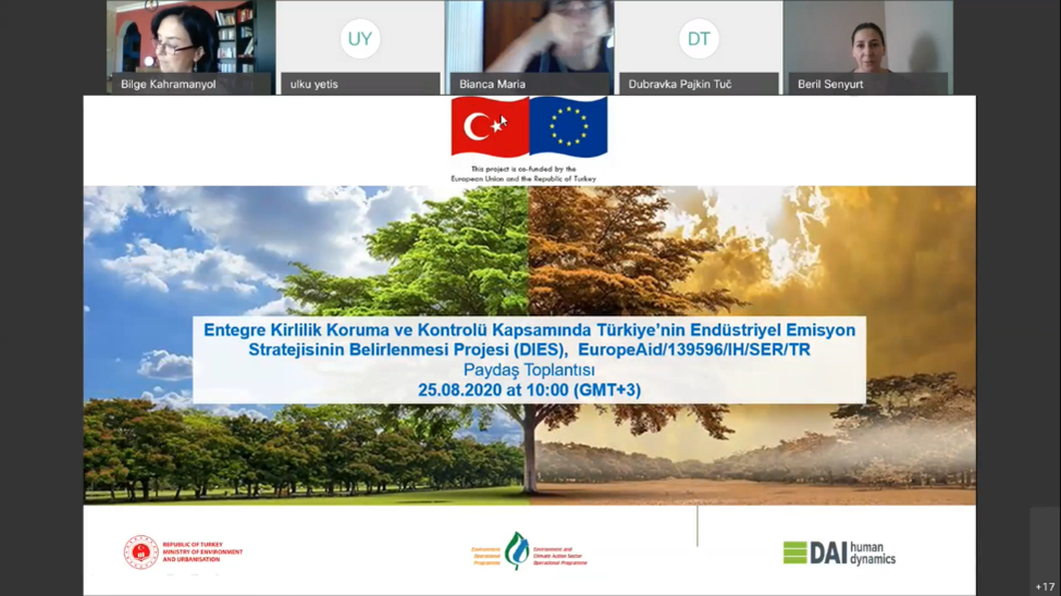 “Entegre Kirlilik Önleme ve Kontrolü Kapsamında Türkiye’nin Endüstriyel Emisyon Stratejisinin Belirlenmesi (DIES)” Projesinin Paydaş Toplantıları Gerçekleştirildi.