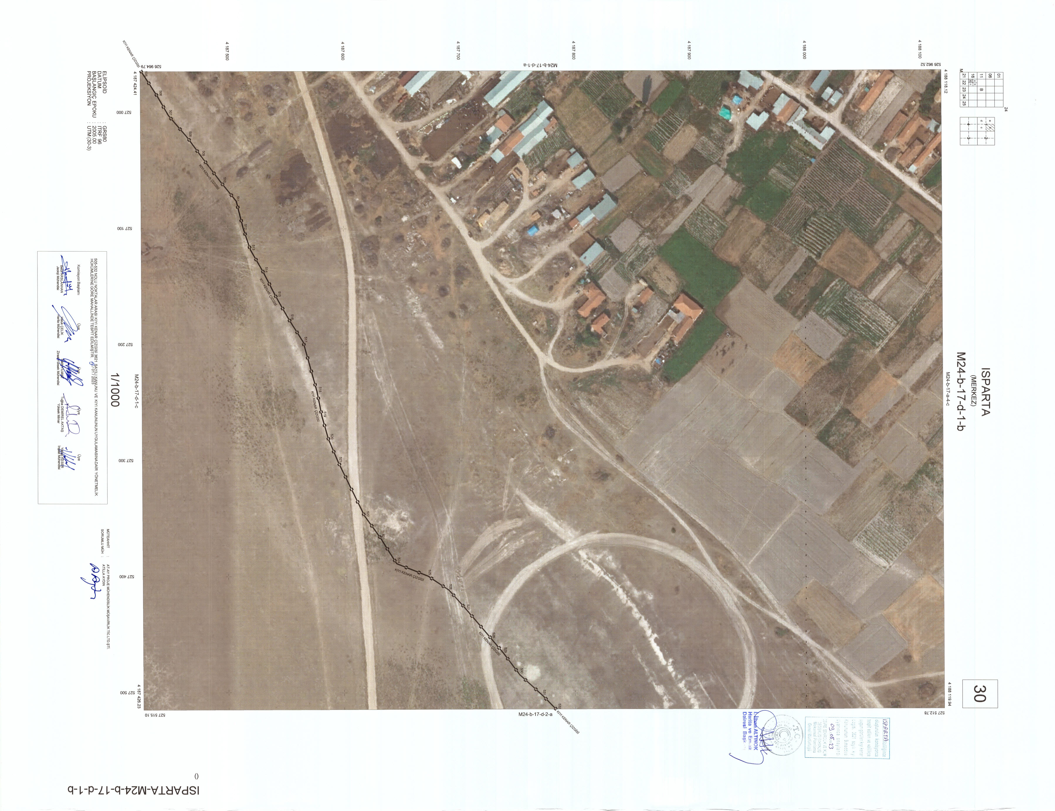 BURDUR GÖLÜ KIYI KENAR ÇİZGİSİ İLANI
