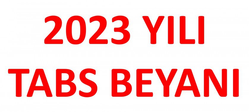 2023 YILI TABS (TEHLİKELİ ATIK BEYAN SİSTEMİ) BEYANI