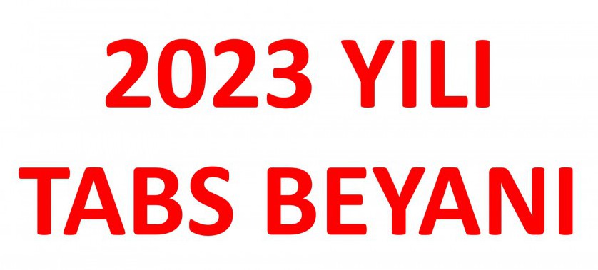 2023 YILI TABS BEYANI