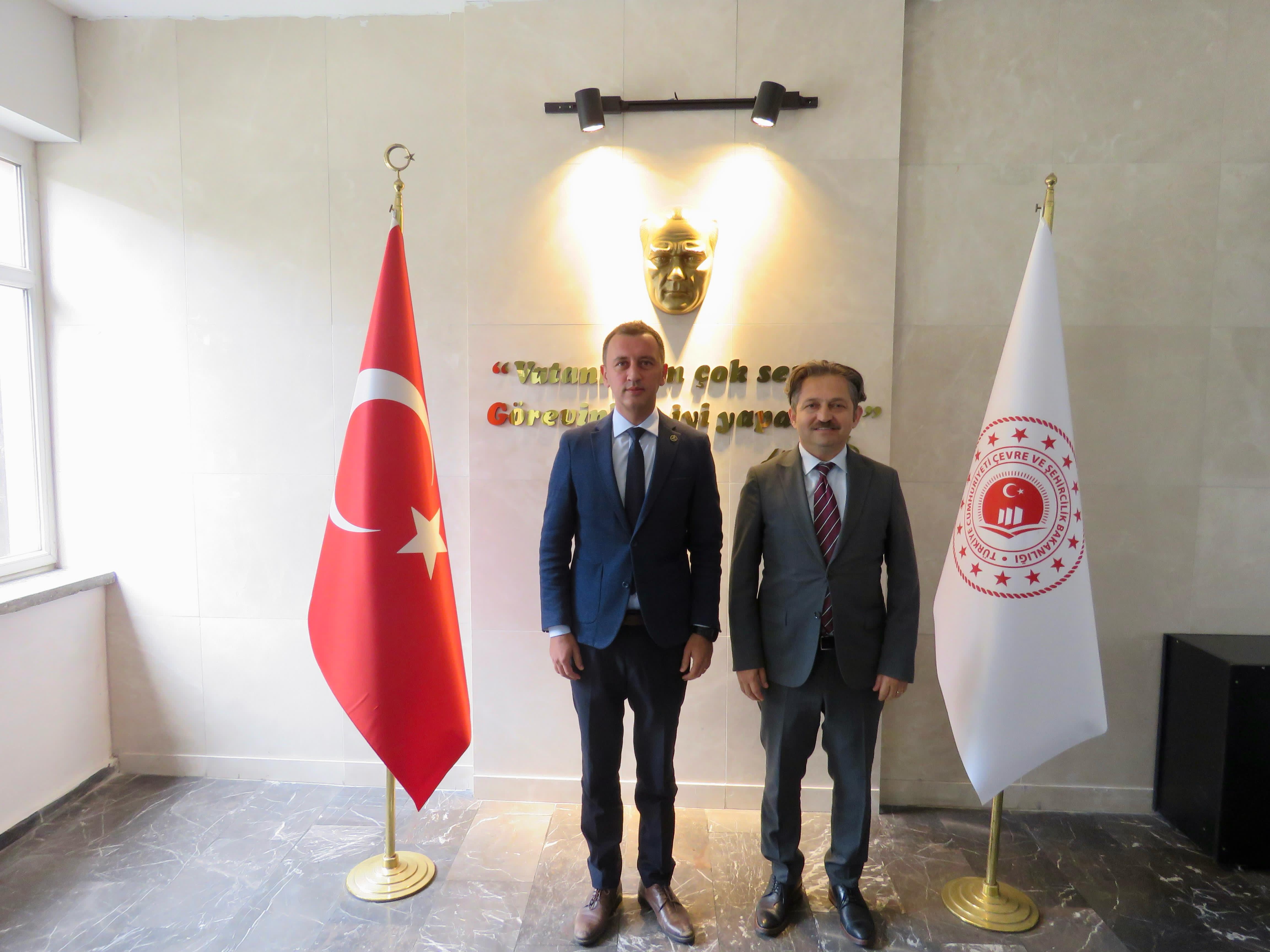 İLBANK Bölge Müdürü Bora Gümüş ve Proje Şube Müdürü Burak Ayrak’tan İl Müdürlüğümüze Ziyaret