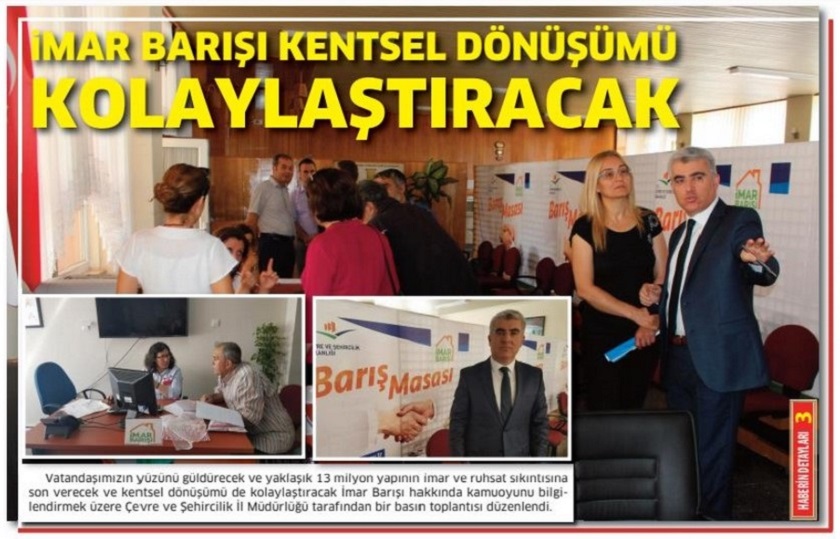 İMAR BARIŞI KENTSEL DÖNÜŞÜMÜ KOLAYLAŞTIRACAK