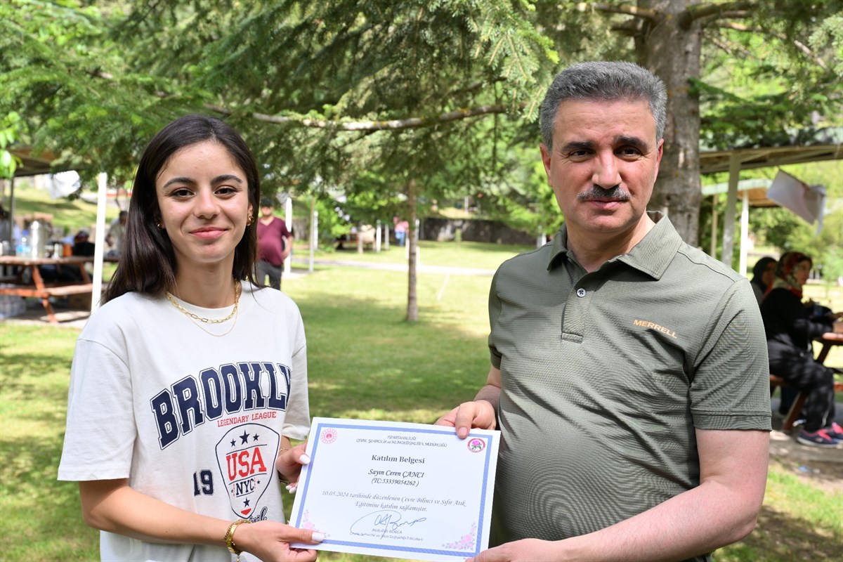 Isparta Uygulamalı Bilimler Üniversitesi’nden Sıfır Atık Eğitimine Katılan Öğrencilere Teşekkür