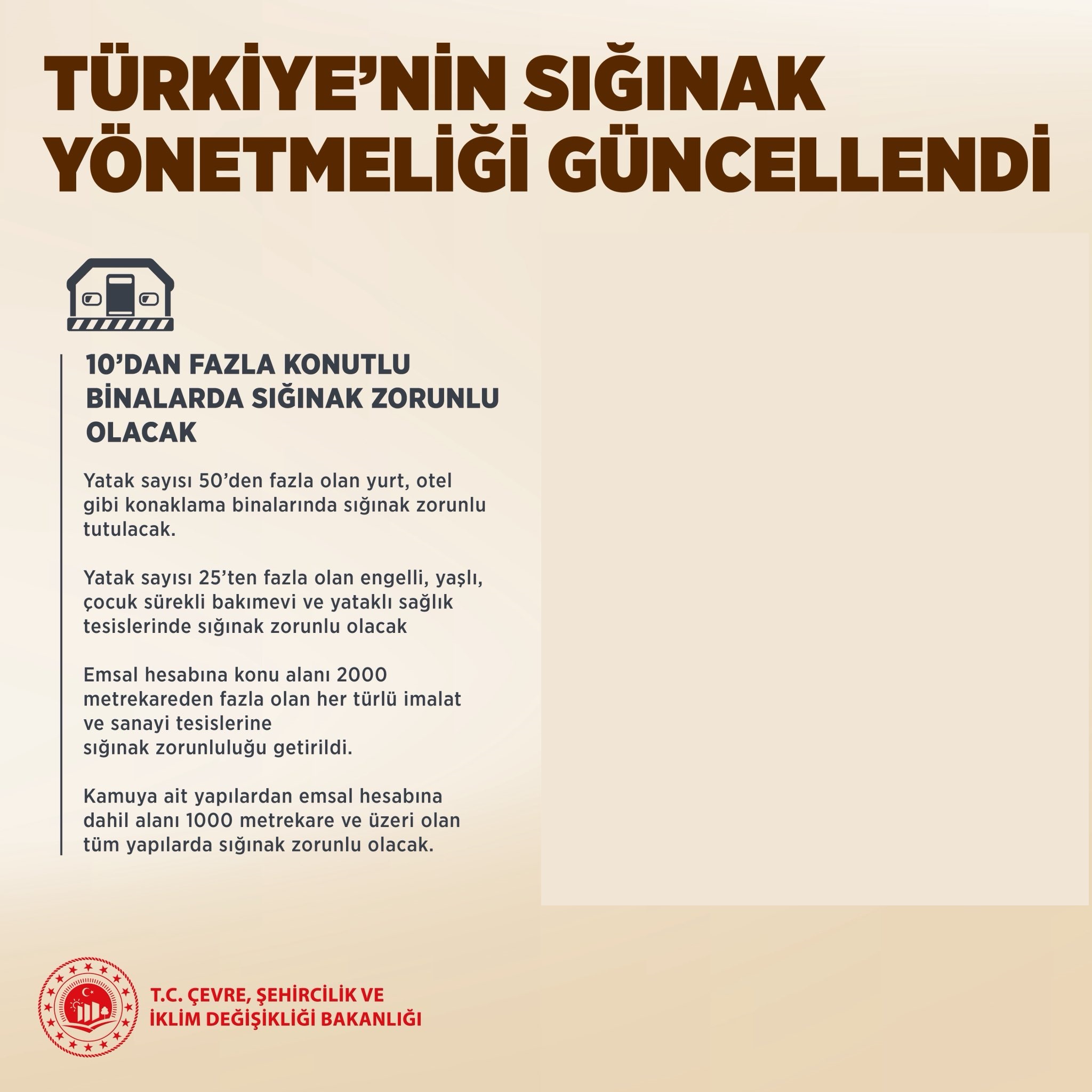 Sığınak Yönetmeliği Güncellendi