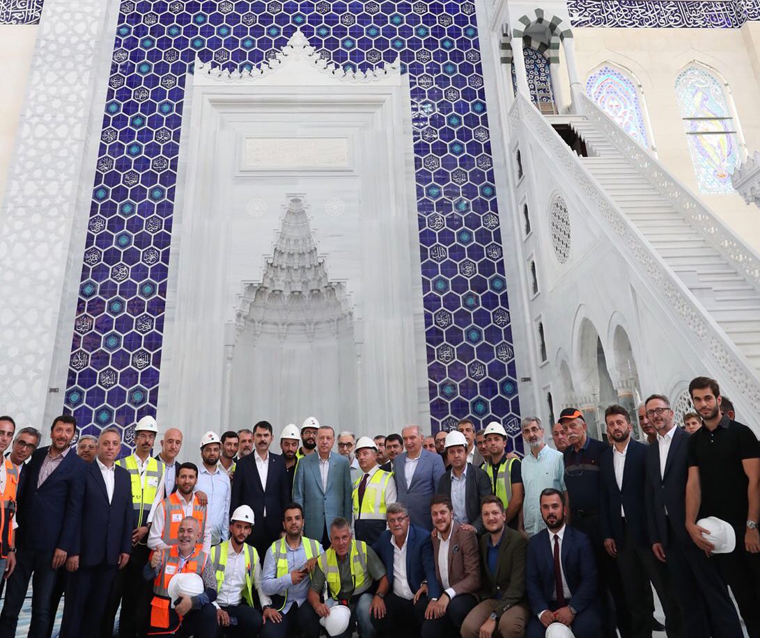 Cumhurbaşkanımız Recep Tayyip Erdoğan'ın Çamlıca Camii Ziyareti