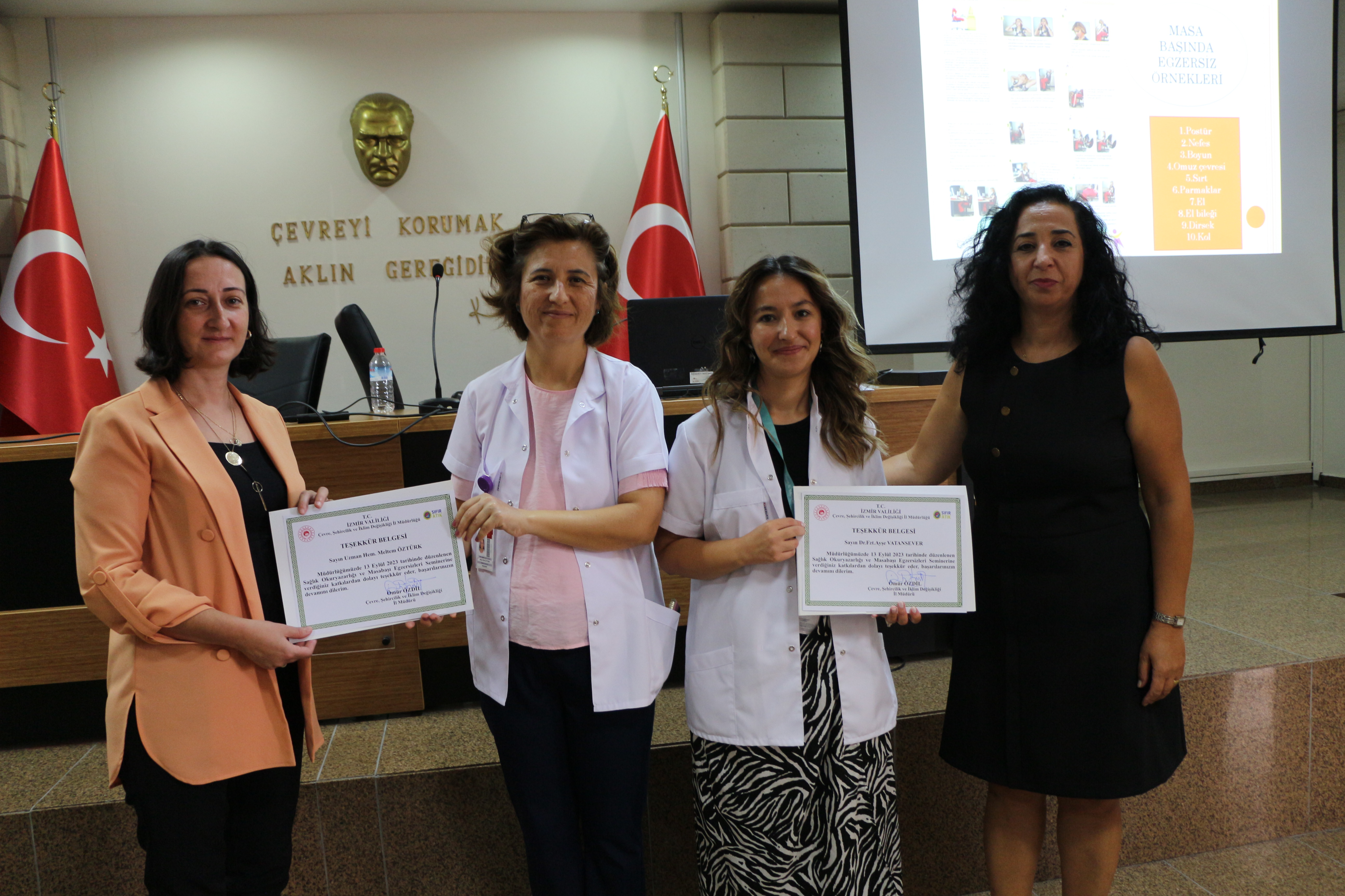 İl Müdürlüğümüzde Sağlık Okuryazarlığı ve Masabaşı Egzersizleri Semineri Yapıldı