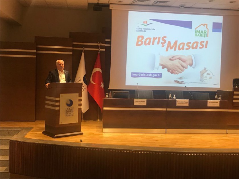 İMAR BARIŞI BİLGİLENDİRME TOPLANTISI ATATÜRK ORGANİZE SANAYİ BÖLGESİNDE GERÇEKLEŞTİRİLDİ.