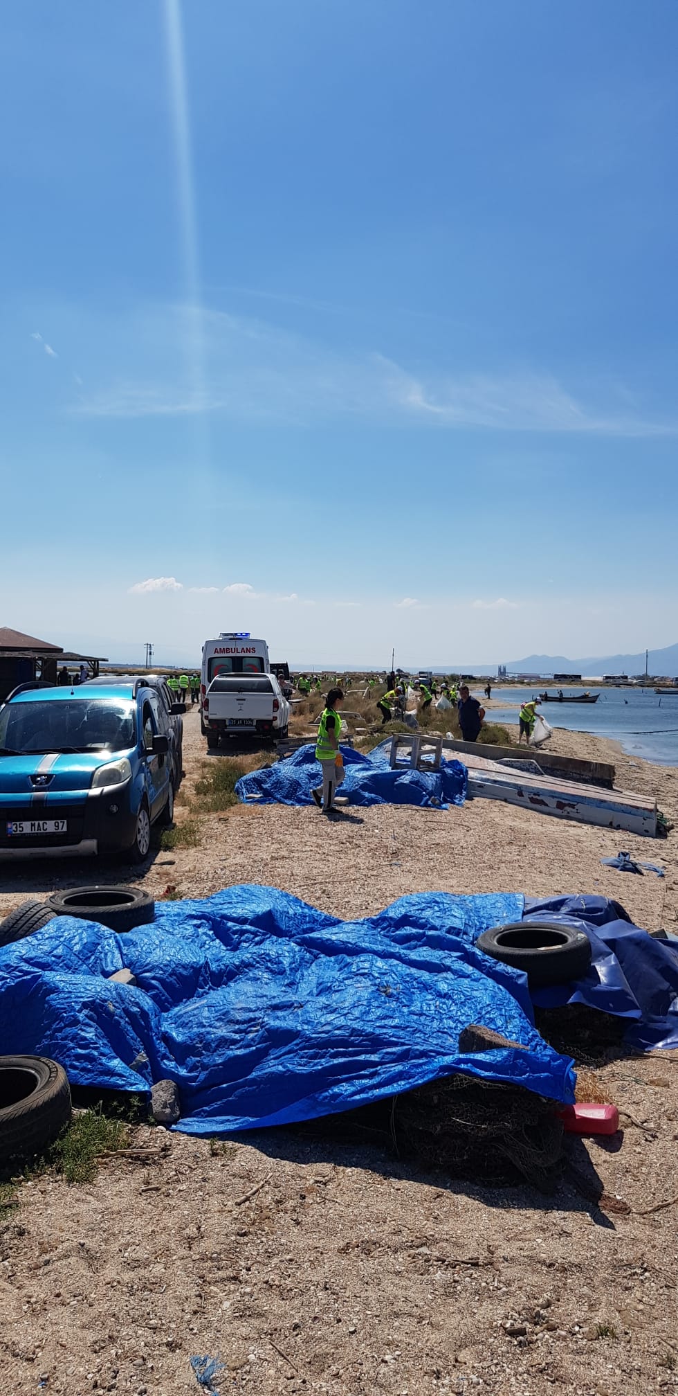 İzmir Kuş Cenneti Homa Dalyanı'nda Deniz, Kıyı Temizliği Etkinliği