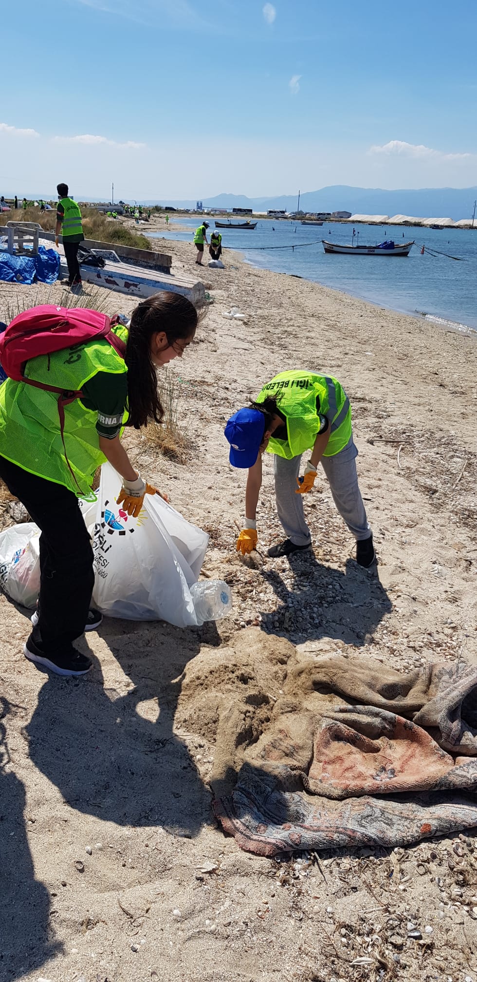 İzmir Kuş Cenneti Homa Dalyanı'nda Deniz, Kıyı Temizliği Etkinliği