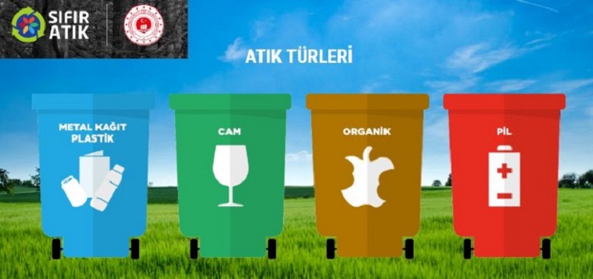 Müdürlüğümüz bahçesinde Atık Geçici Depolama Alanı Oluşturulmuştur.