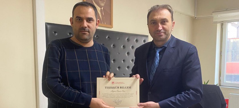 Sayın Bakanımız Murat KURUM' un Deprem Bölgesinde görev alan Personellerimize vermiş olduğu teşekkür belgelerinin dağıtımı yapılmıştır.