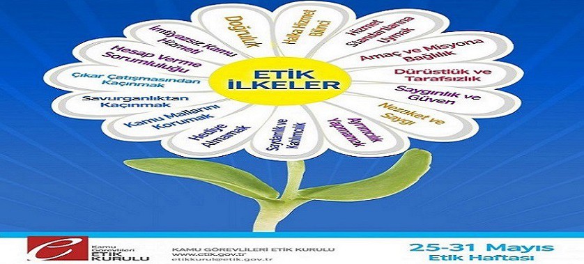 Ülkemiz genelinde 25 Mayıs gününün ''Etik Günü'', aynı günün yer aldığı haftanın ise (25/­31 Mayıs) ''Etik Haftası''