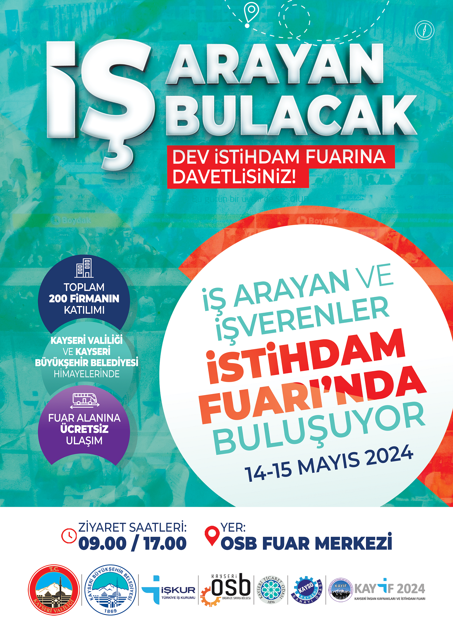 İŞ ARAYANLAR VE İŞVERENLER 14-15 MAYISTA BULUŞUYOR.