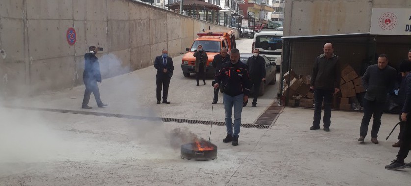 Yangın Tatbikatı Eğitimi Verilmiştir