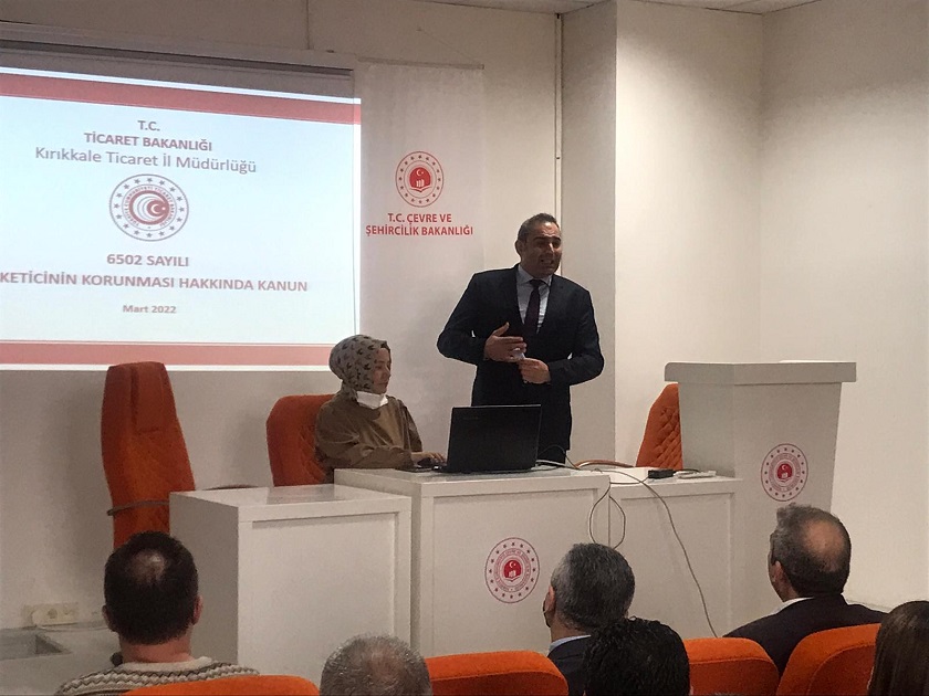 Kırıkkale Ticaret İl Müdürlüğünce “Tüketicinin Korunması Hakkında Kanun” İle İlgili Seminer Verildi