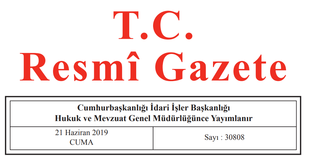 21.06.2019 Tarih ve 30808 Sayılı Resmi Gazete'de 6306 Sayılı Kanunun Uygulama Yönetmeliğinde Değişiklik Yapılmasına Dair Yönetmelik Yayılandı