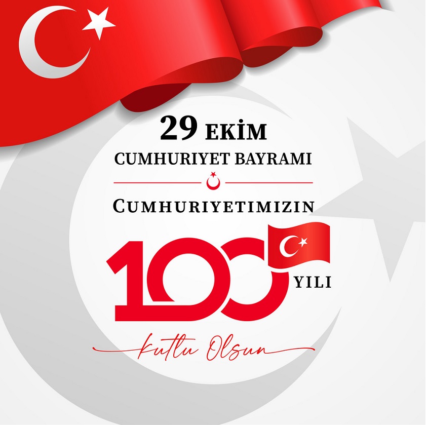 100. yıl yolunda Cumhuriyet Bayramımız kutlu olsun...